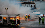 Пожар на теплоходе 'Сергей Абрамов', Москва, 14 ноября 2011 года