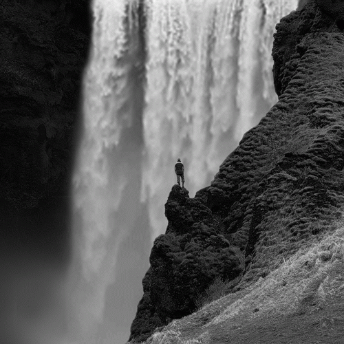 водопад-исландия-черно-белое-гифки-783080 (500x500, 1370Kb)