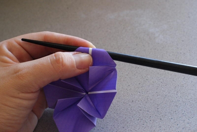 Букет цветов оригами из бумаги. Фото мастер-класс (14) (400x268, 78Kb)