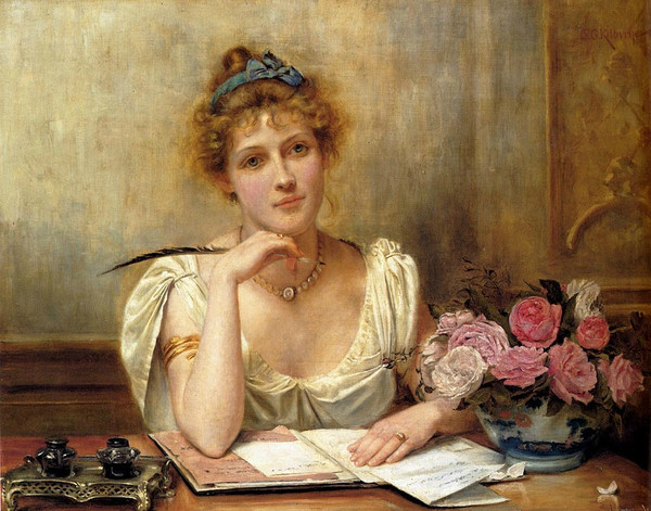 George Goodwin Kilburne (Germany, 1846-1921) (600x471, 109Kb)