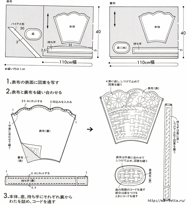 Японский пэчворк. Сумка со стежкой (9) (600x653, 227Kb)