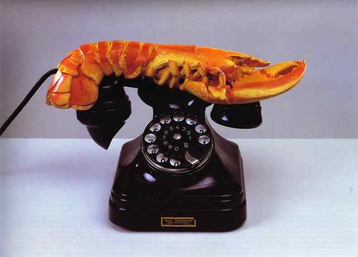 Lobster Telephone, 1938 (700x502, 150Kb)