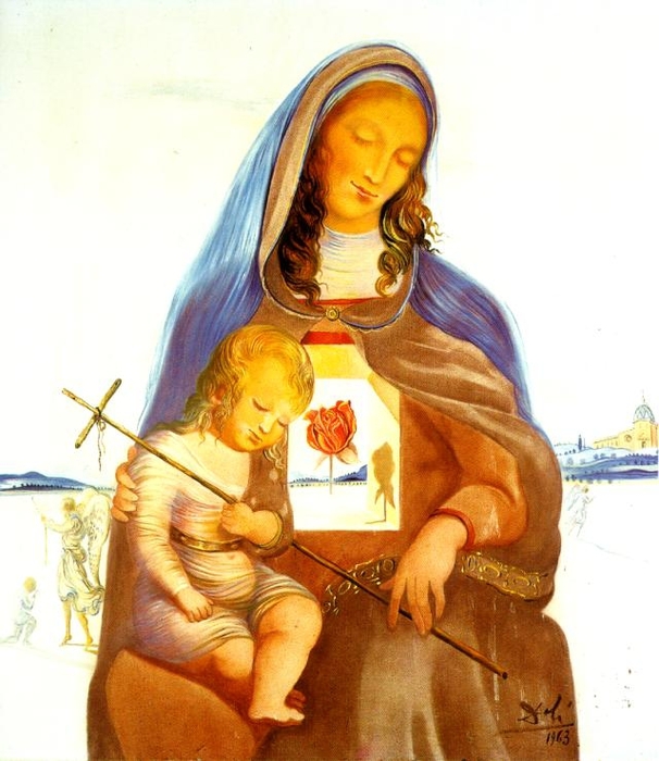 The Madonna and the Mystical Rose, 1963 (606x700, 239Kb)