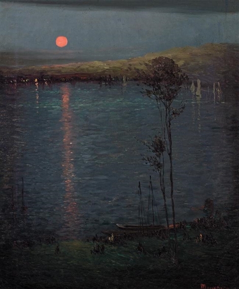 Луна на берегу озера, 1907 (471x570, 166Kb)