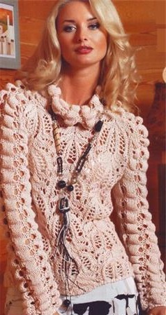 схема вязания свитера женского