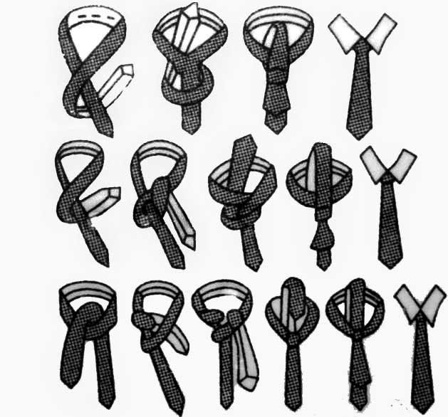 инструкция + как завязывать галстук