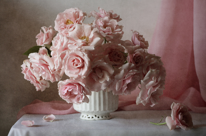 Натюрморты Розовые розы 2171103 (700x461, 185Kb)