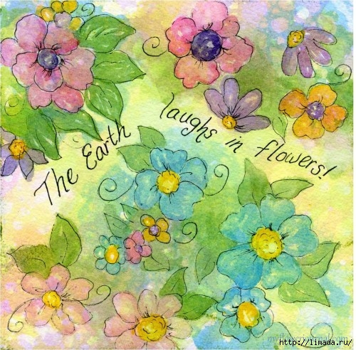 Watercolor-Flower-Art-on-Bubble-Painting-Background-myflowerjournal-500x492 (500x492, 233Kb)