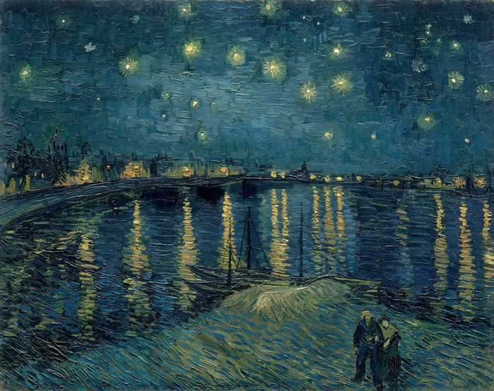Starry Night over the Rhone, 1888 (700x553, 202Kb)