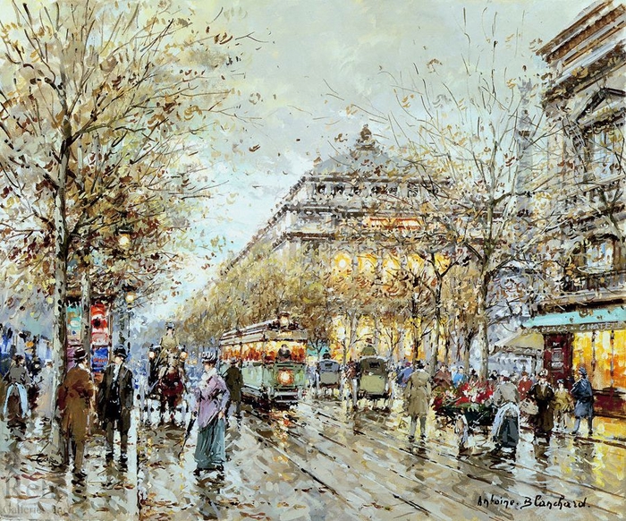 antoine_blanchard_a3534_paris_la_chatelet_wm (700x582, 444Kb)