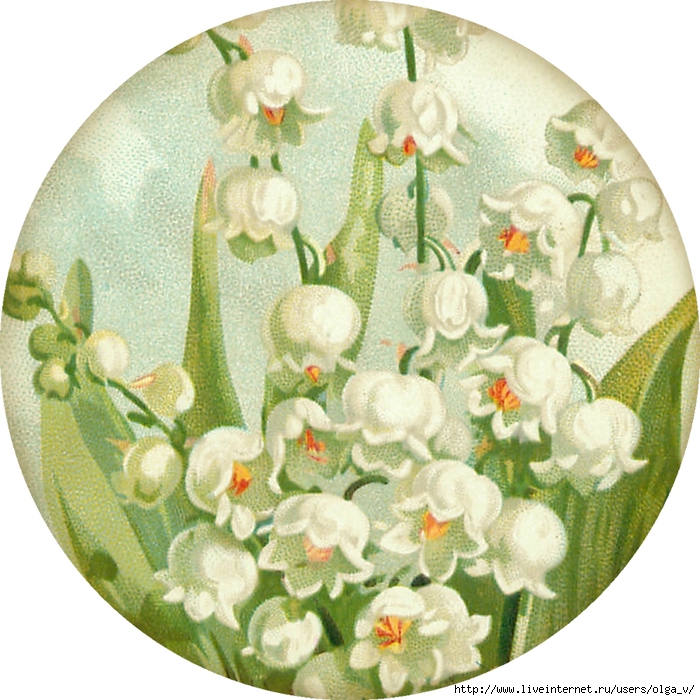 Lily of the Valley ~ 4 in round tag 2 ~ lilac-n-lavender (700x700, 368Kb)