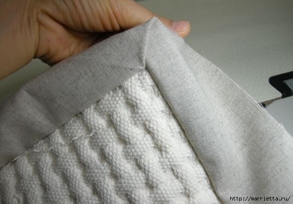 Окантовка лоскутного панно и одеяла. Фото мастер-класс (8) (584x408, 124Kb)