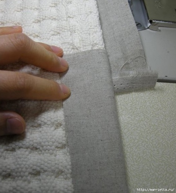 Окантовка лоскутного панно и одеяла. Фото мастер-класс (9) (567x620, 168Kb)