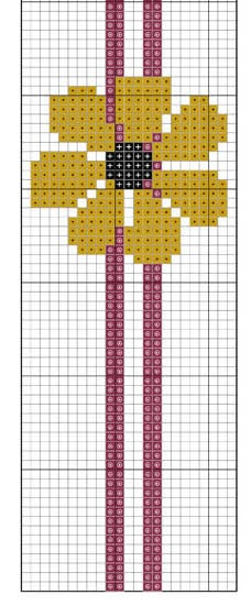 Стильная вышивка для скатерти. Схема (9) (228x551, 117Kb)