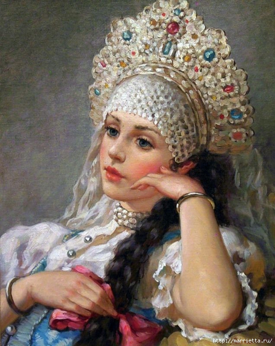 Владислав Нагорнов. Русская красавица (31) (556x700, 314Kb)