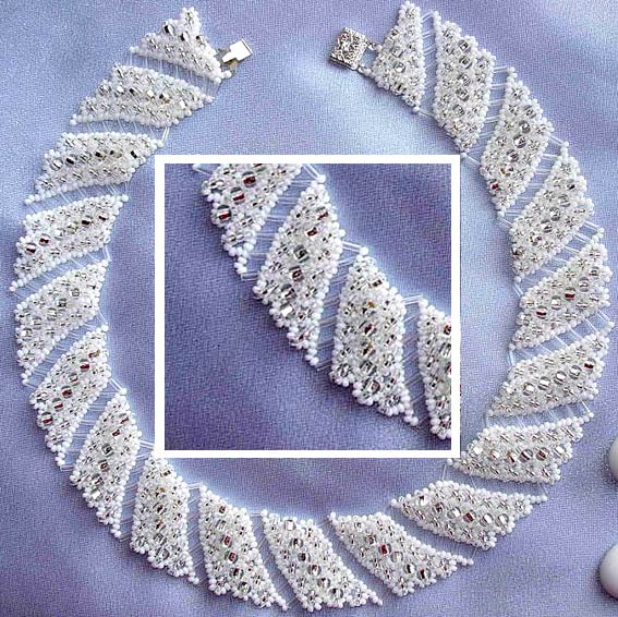 Ожерелье «Снег в серебре» 51889071_Kole
