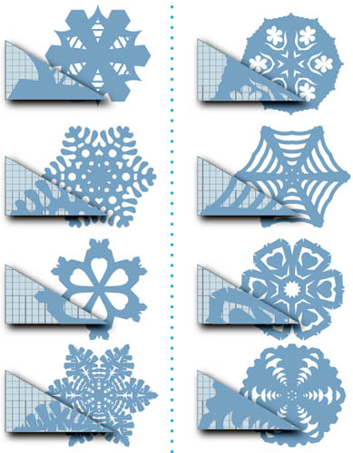 100 схем и шаблонов! Красивые снежинки из бумаги. Как сделать снежинку.