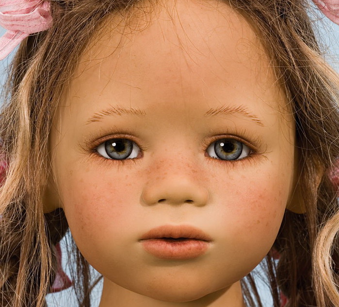 Коллекционные куклы Annette Himstedt/Частичка детства (699x634, 145Kb)