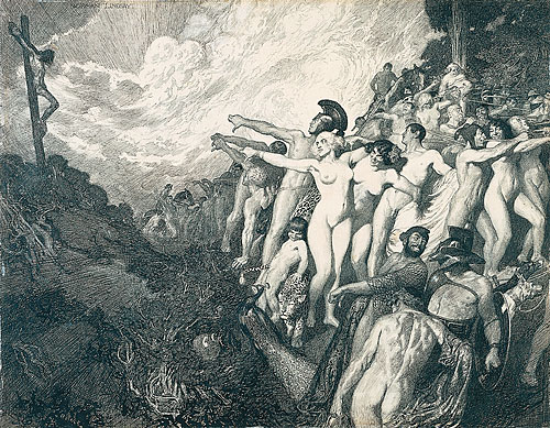 Норман Линдсей (Norman Lindsay), 1879-1969 18+++ Pollice Verso (500x389, 282Kb)