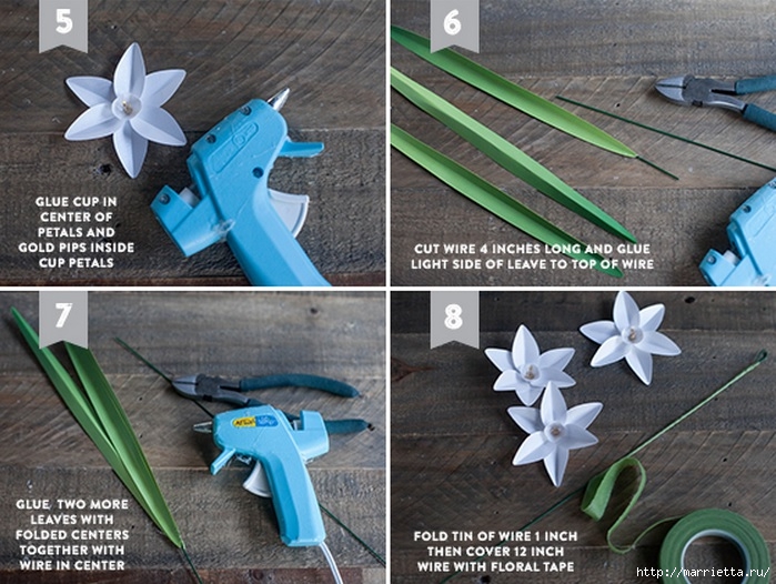 Как сделать простой объемный цветок