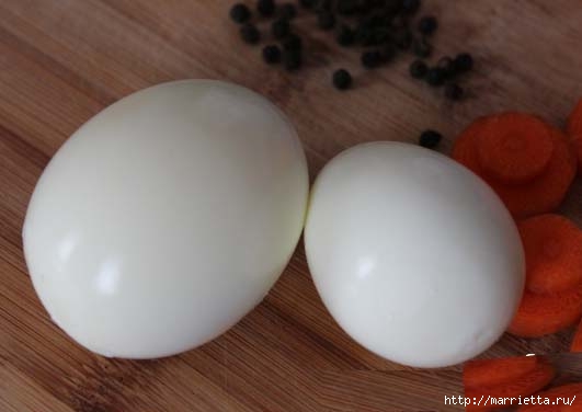 Снеговик из яиц - праздничная закуска к Новому году (3) (531x376, 66Kb)