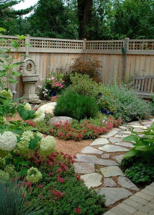 Ландшафтный дизайн садовых двориков