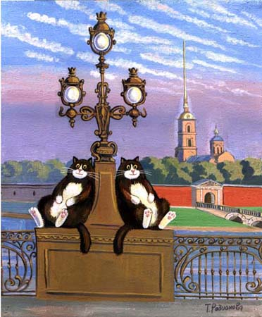 Кошки Татьяны Родионовой12ш (372x450, 183Kb)