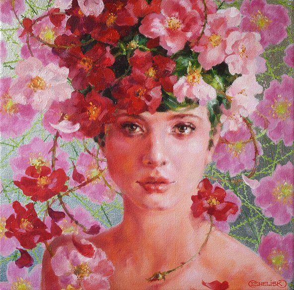 oksana-zhelisko-wild-rose-(oil,-silver-leaf-on-canvas)14x14_192_orig (592x584, 567Kb)