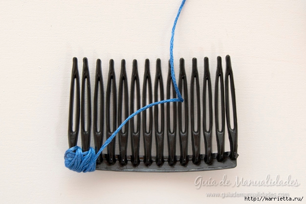 Декорирование гребешка для волос нитками мулине (3) (626x417, 145Kb)