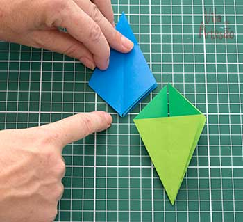 Украшения для елочки в технике оригами (8) (350x319, 102Kb)