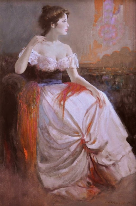 Howard Rogers - ImpressioniArtistiche-47-The Red Shawl (463x700, 298Kb)