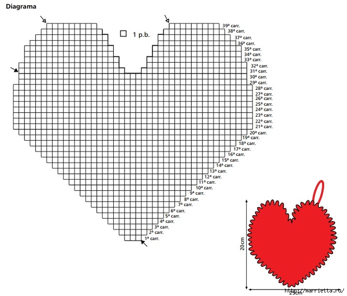 Сердечки - шьем, вяжем, вышиваем (33) (700x596, 210Kb)