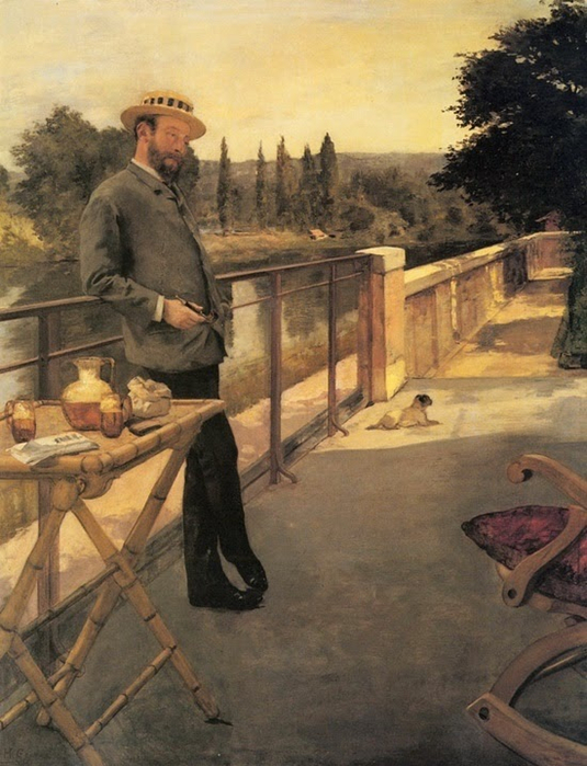 An Elegant Man on a Terrace (535x700, 393Kb)