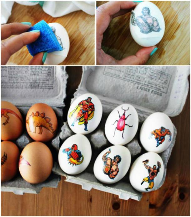 15 нетрадиционных способов украсить яйца