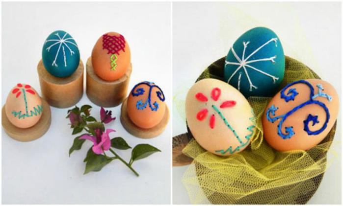 15 нетрадиционных способов украсить яйца