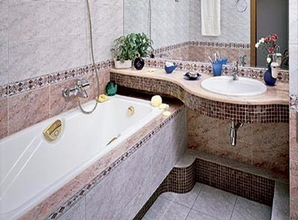 Красивый интерьер маленькой ванной комнаты11в (600x444, 216Kb)