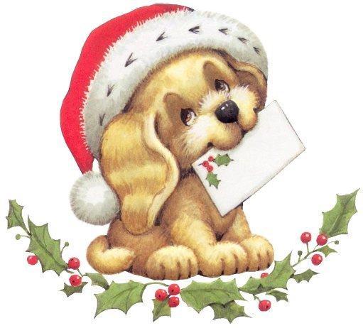 free clip art christmas dogs - photo #28