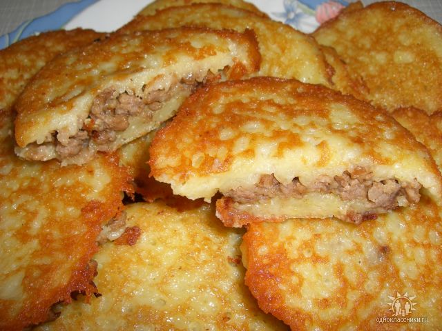 Колдуны из картофеля с фаршем пошаговый рецепт