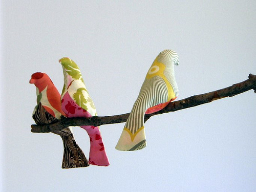 Как сделать попугая из ткани
