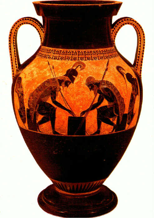 древние вазы 
