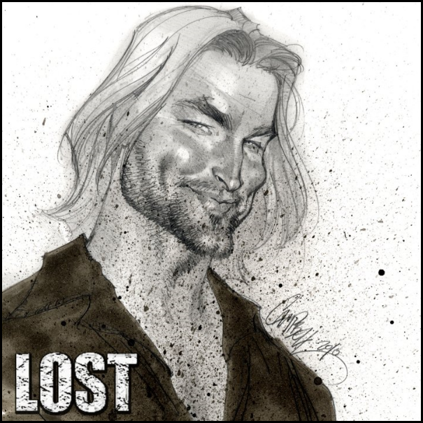 Карикатуры на героев сериала LOST от Скота Кэмпбелла (J. Scott Campbell)
