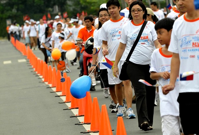 Всемирная прогулка (Walk the World) в Маниле, 6 июня 2010 года.