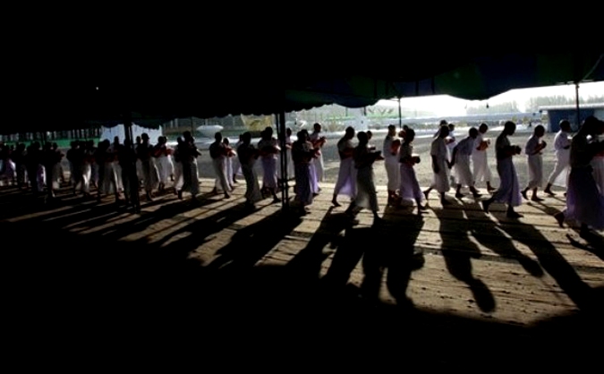 В Dhamagaya храме в провинции Pathumthani, Таиланд, 20 июля 2010 года.