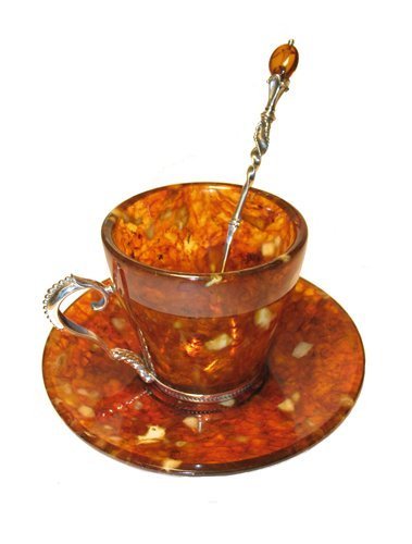 Кофейные чашки из натурального янтаря (379x500, 23Kb)