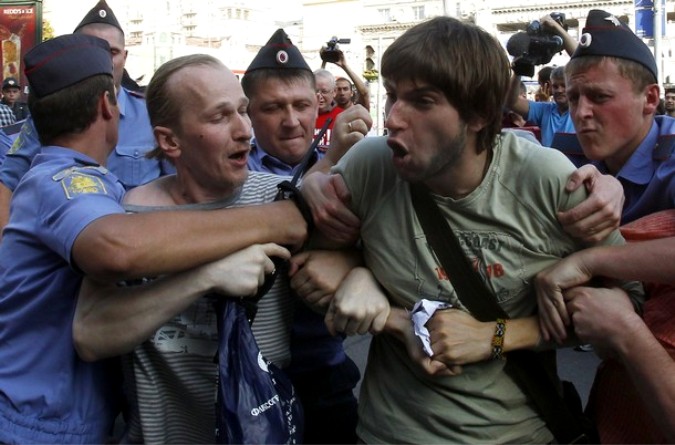 Несанкционированная акция протеста в Москве, 31 июля 2010 года.