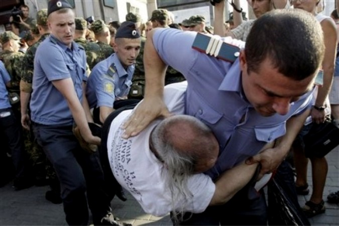 Несанкционированная акция протеста в Москве, 31 июля 2010 года.