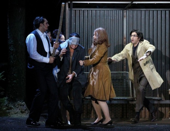 Репетиция оперы Вольфганга Амадея 'Дон Жуан' в Зальцбурге, 6 августа 2010 года.