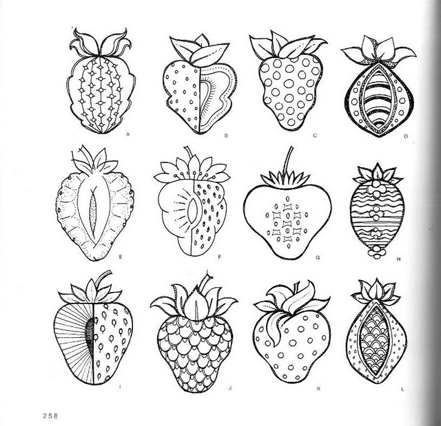 шаблоны фруктов, рисуем фрукт, как нарисовать фрукт