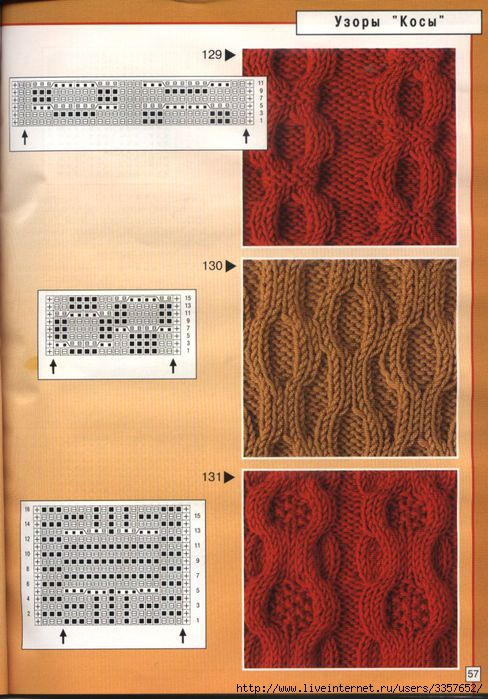 Узоры для вязания спицами (488x699, 75Kb)