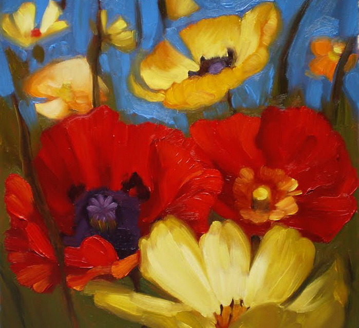 Яркие цветы от Diane Hoeptner (699x639, 124Kb)